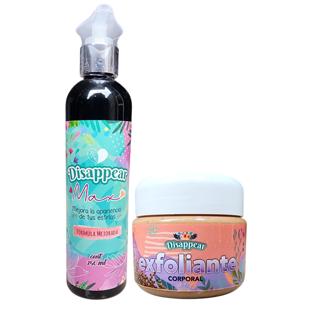 Kit crema antiestrías + Exfoliante corporal