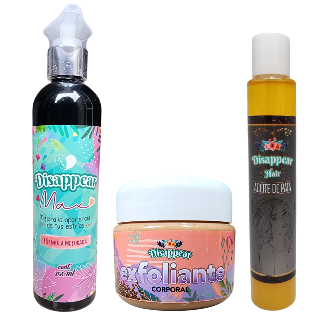 Kit Crema 250 ml + Aceite de Pata + Exfoliante