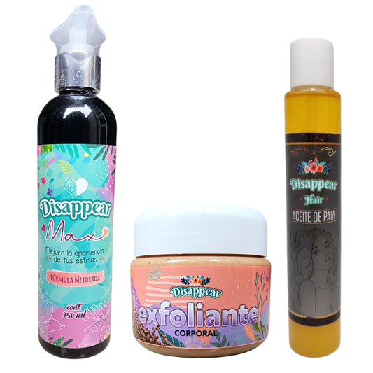 Kit Crema 250 ml + Aceite de Pata + Exfoliante