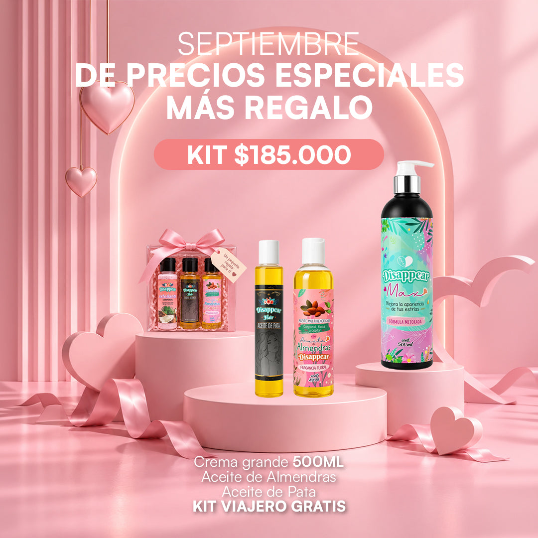 KIT CREMA DISAPPEAR + ACEITE DE ALMENDRAS + ACEITE DE PATA